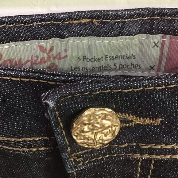 ROXY jeans mini skirt five pockets essential Alex low rise dark blue size 7 - Picture 3 of 10